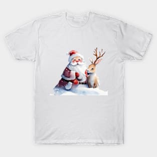 Cute Santa Claus Christmas gift ideas tees T-Shirt